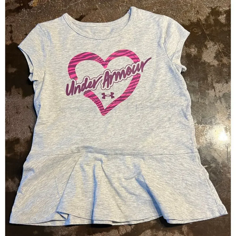 Under Armour Athletic Set Size 4 Heart Zebra Graphic